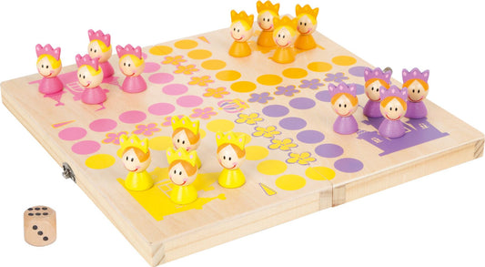 Jeu de Ludo Princesse (petits chevaux) en bois, Legler