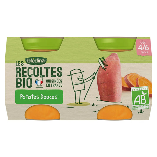 Bipack bio patates douces - 2 Pot/130g - Blédina