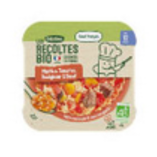 Blédichef bio Mijoté de tomates, boughour et boeuf  - Assiette de 230g - Blédina - DDM 22/10/2024