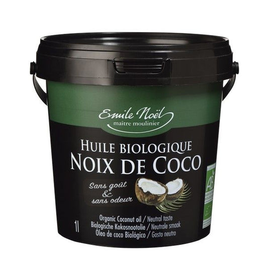 Huile  de Noix de Coco désodorisée Bio - Emile Noël,1L