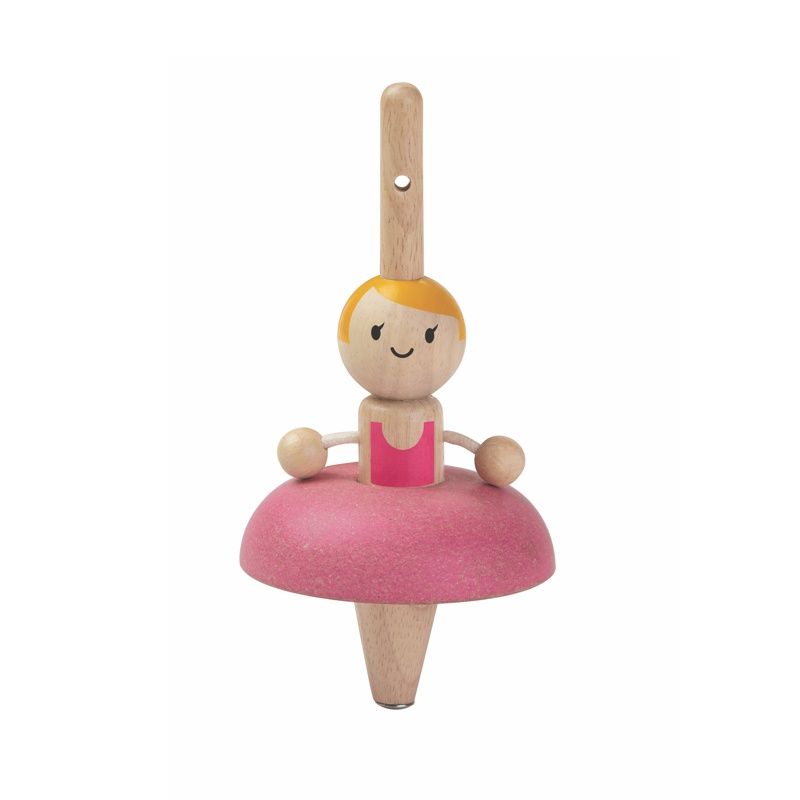 Toupie ballerine en bois, plan toys