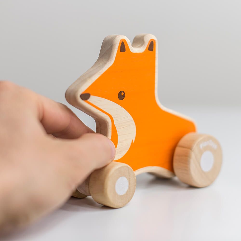 Le renard sur roulettes - Plan Toys