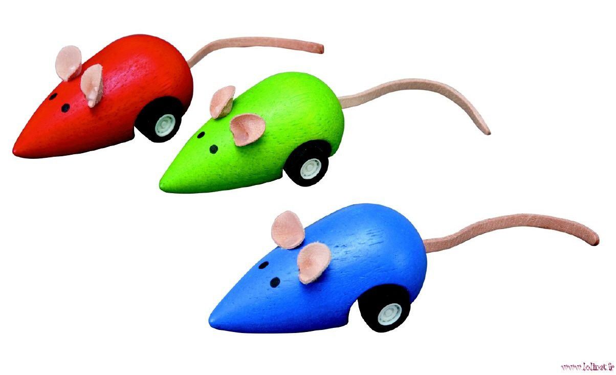 Souris à rétro friction - Plan Toys