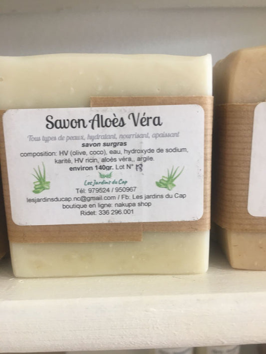 Savon artisanal à l'aloe vera, les jardins du cap