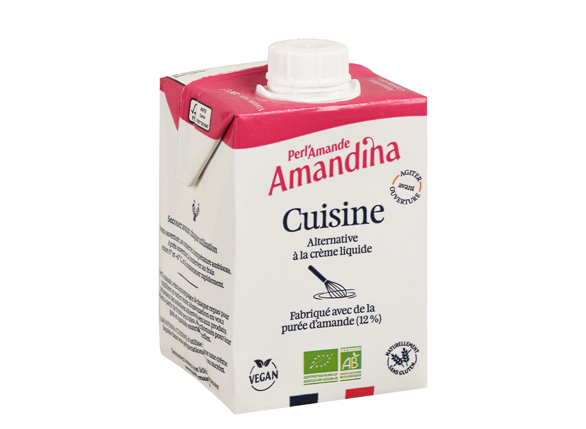 Amandina Cuisine - Alternative à la crème fraiche - 20cl - Perl'Amande