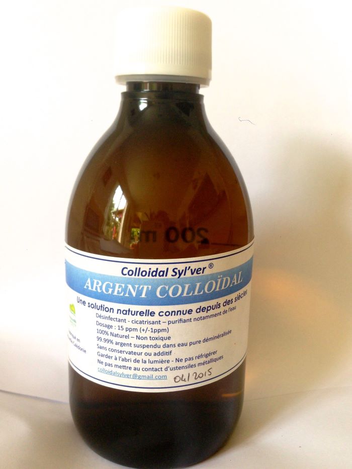 Argent colloidal ppm, Galliléa's Fondation, fabriqué en Nouvelle Calédonie