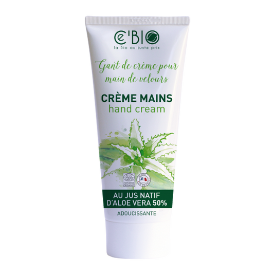 Crème pour les mains à l'aloe vera - Ce'Bio