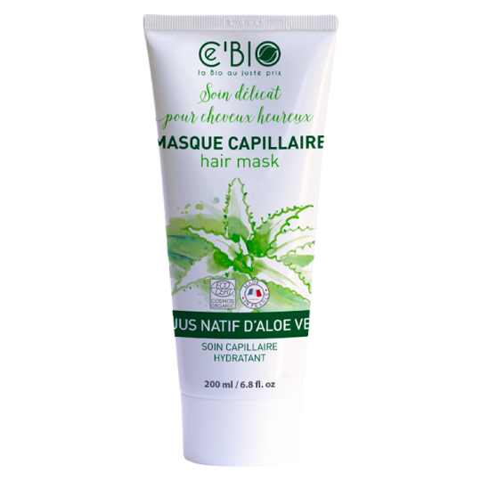 Masque après shampoing à l'aloe vera, 200ml, Ce'Bio