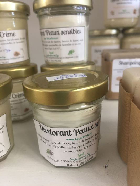 déodorant peau sensible, Les Jardins du cap