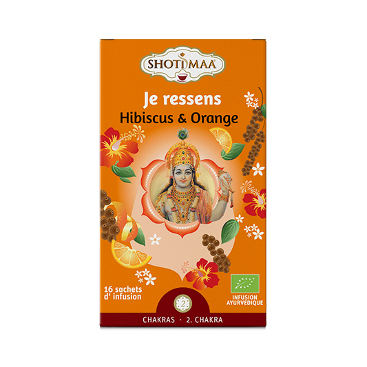 Tisane bio Hibiscus, Orange "Je ressens" Chakra 2 - Shoti Maa