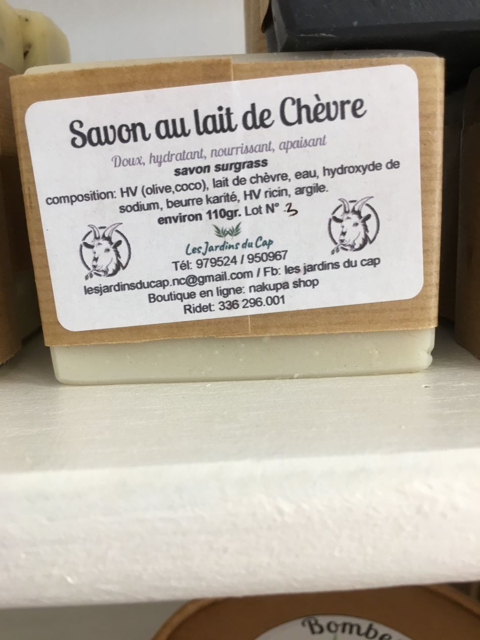 Savon artisanal au lait de chèvre, Les Jardins du cap