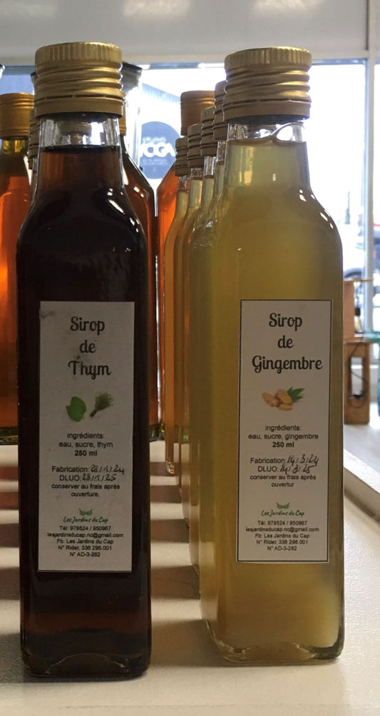 Sirop de Gingembre - Les Jardins du cap