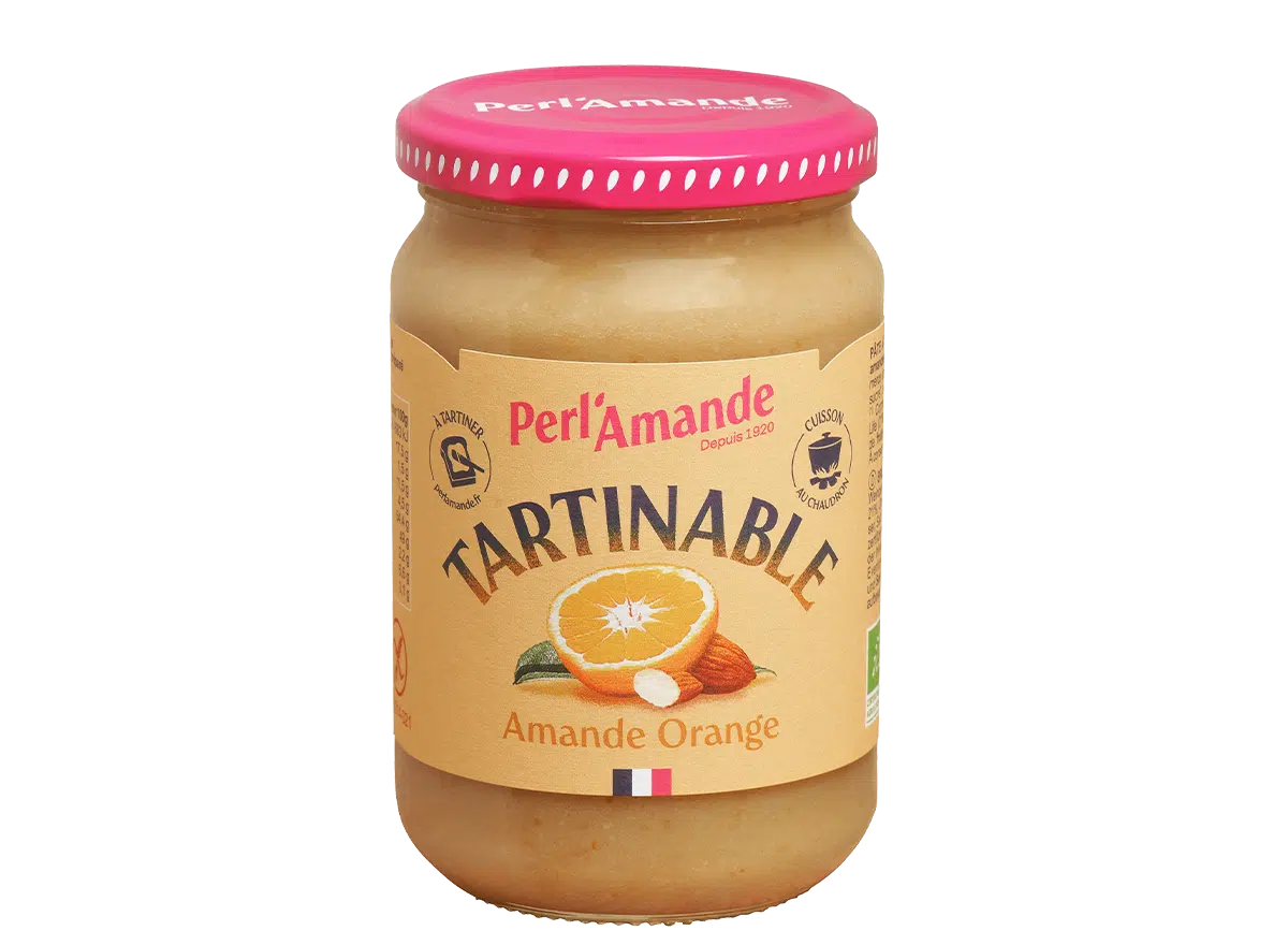 Pâte à tartiner - Tartinable Amande Orange - Perl'amande