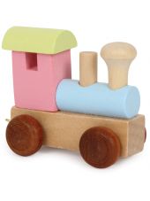 Train de lettres Wagons bois Couleur et Formes - Legler