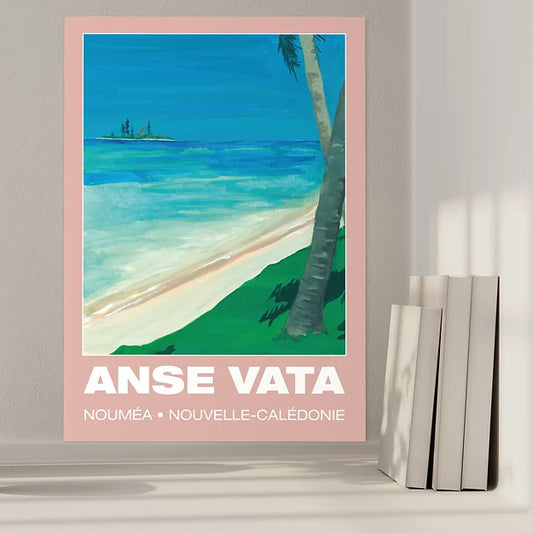 Anse Vata - Affiche A3 - Caroline Desgrées du Loû