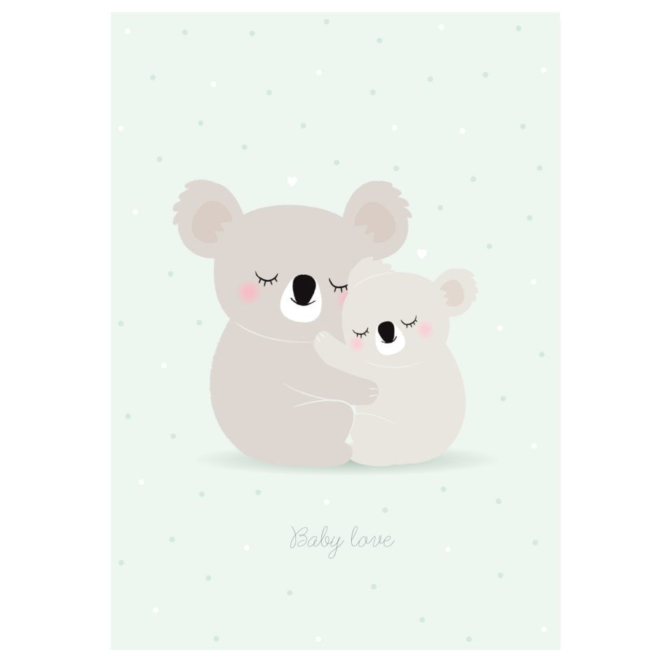 Affiche Baby Love Koalas - Zü