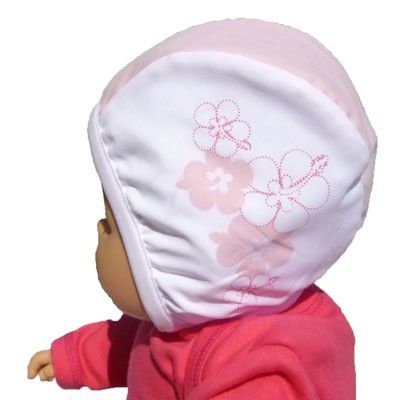 Bonnet de bain pour bébé nageur Rose à fleur