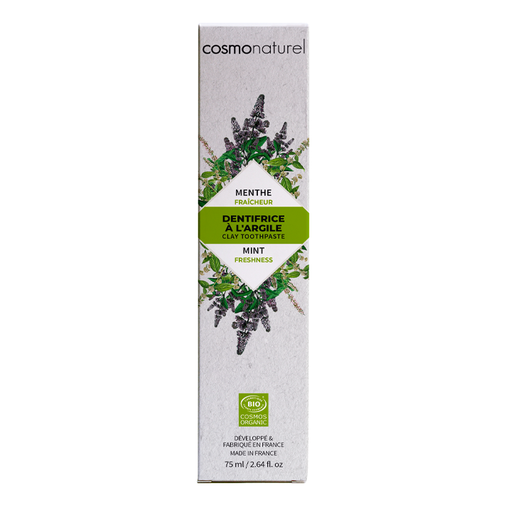 Dentifrice bio à l'argile - Menthe - Fraicheur - Cosmonaturel