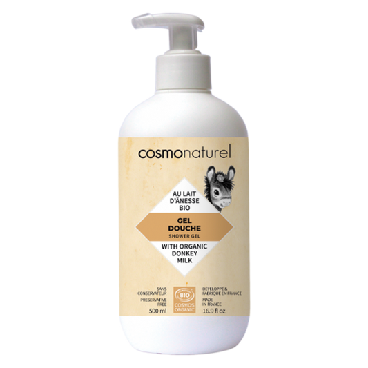 Gel douche bio au lait d'anesse, cosmo naturel
