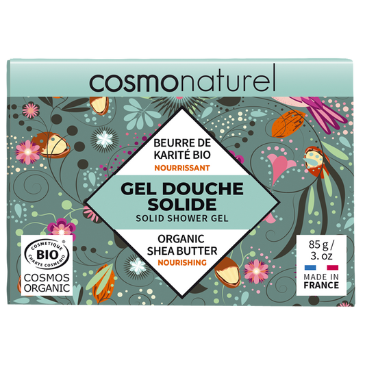 Gel douche solide au beurre de karité bio, Csomonaturel