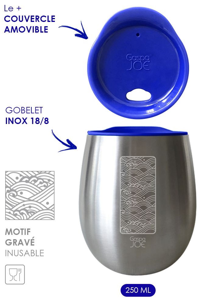 Gobelets inox gravé - Isotherme - Gaspajoe