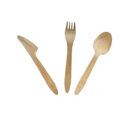 Couteaux en bois de peuplier - Lot de 25 - Ecodis