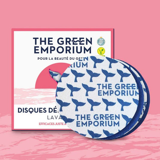 disques démaquillants lavables - lot de 10 - avec filet de lavage offert, The Green Emporium