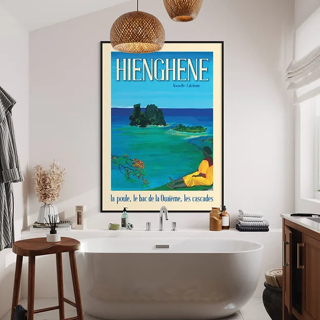 Hienghene - Affiche A3 - Caroline Desgrées du Loû