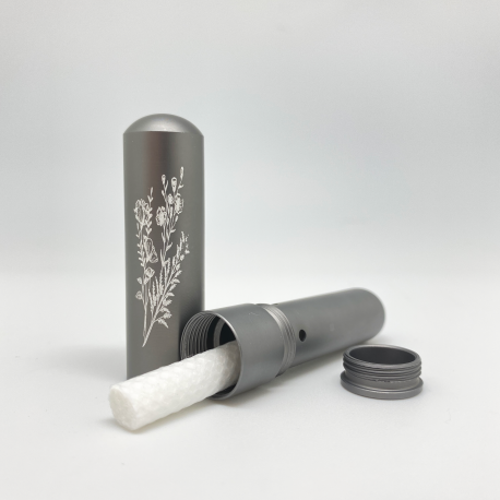 Inhalateur d'huile essentielle en aluminium et mèche et mèche coton - Innobiz