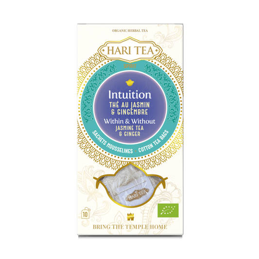 Tisane bio, Thé au jasmin et gingembre  "Intuition" - Hari Tea DDM 09/2024