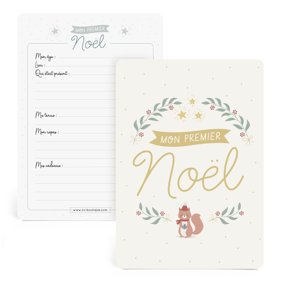 Carte "Mon Premier Noël" - Zü