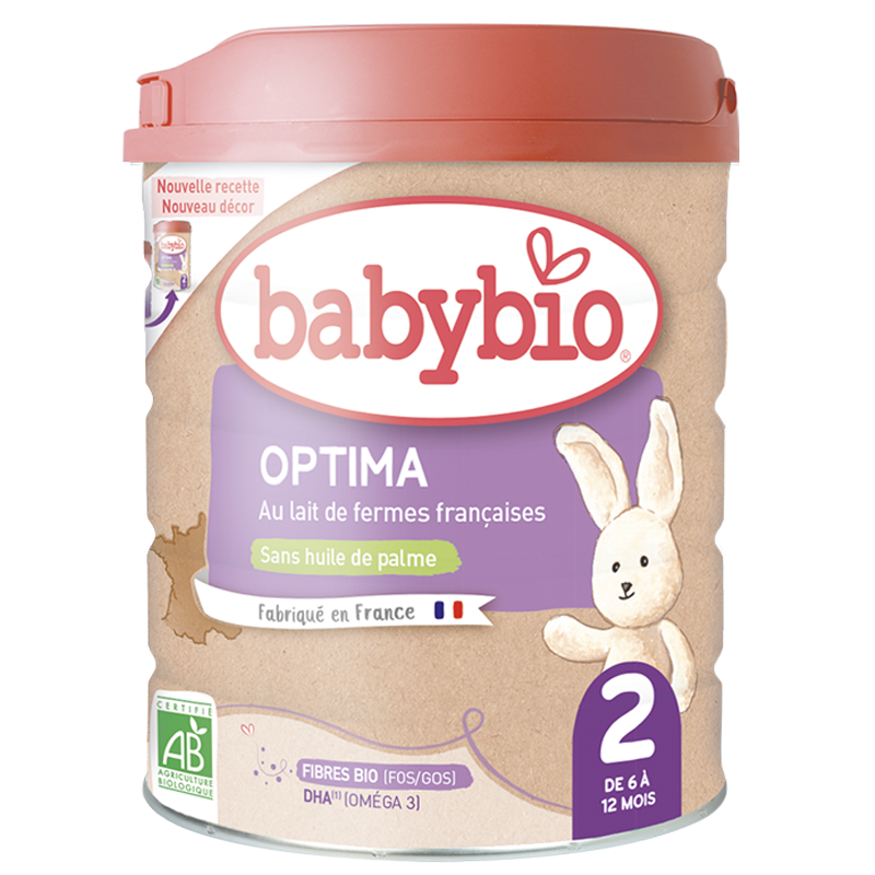 Lait infantile Optima 2- avec fibres - Babybio