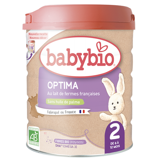 Lait infantile Optima 2- avec fibres - Babybio