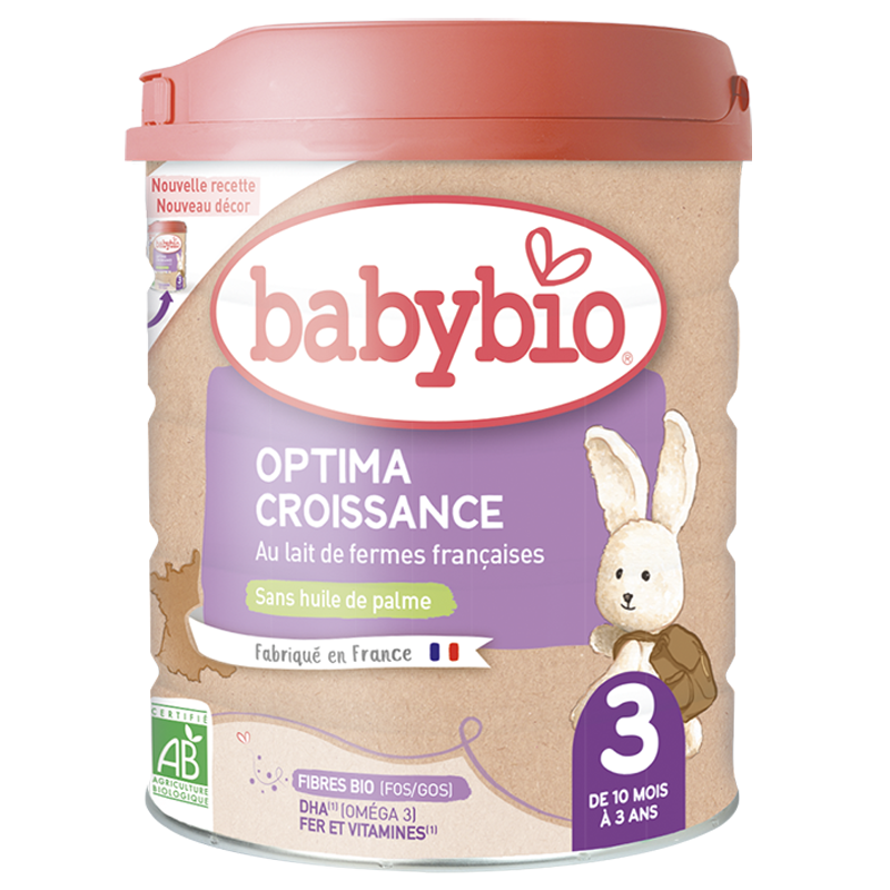 Lait infantile Optima 3 Croissance- avec fibres - Babybio