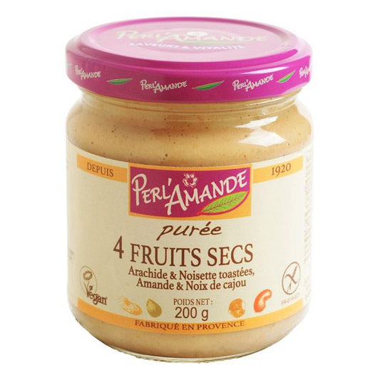 Purée 4 Fruits Secs 200gr - Perlamande