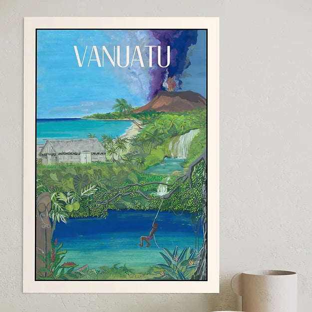 Vanuatu - Affiche A4 - Caroline Desgrées du Loû