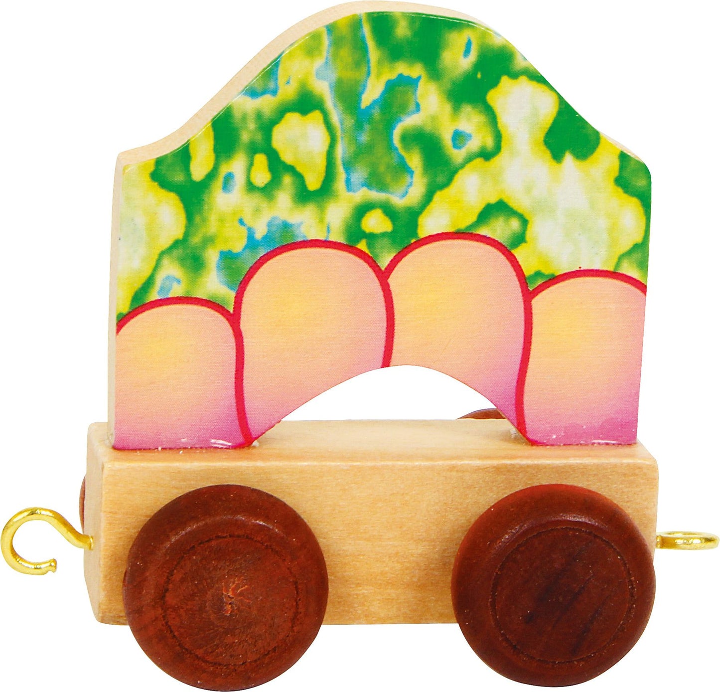 Train de lettres Wagons bois Couleur et Formes - Legler