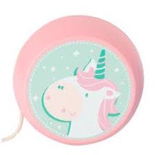 yoyo en bois legler, motif Luna la licorne